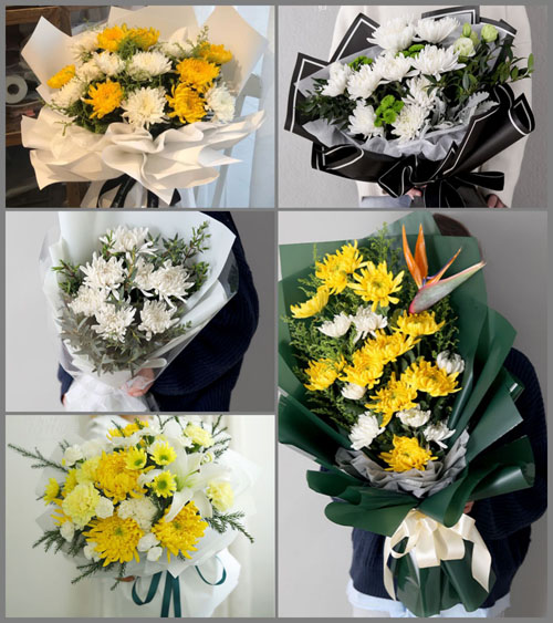 青海西宁市城中区总寨镇白事花束代送
